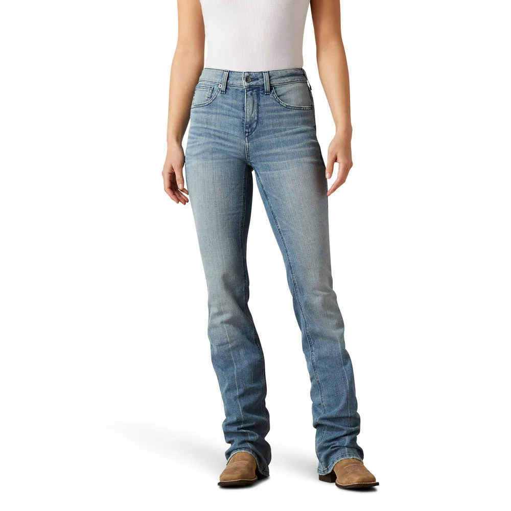 10048276 Ariat Women's High Rise Bessie Boot Cut Jean - Sabine