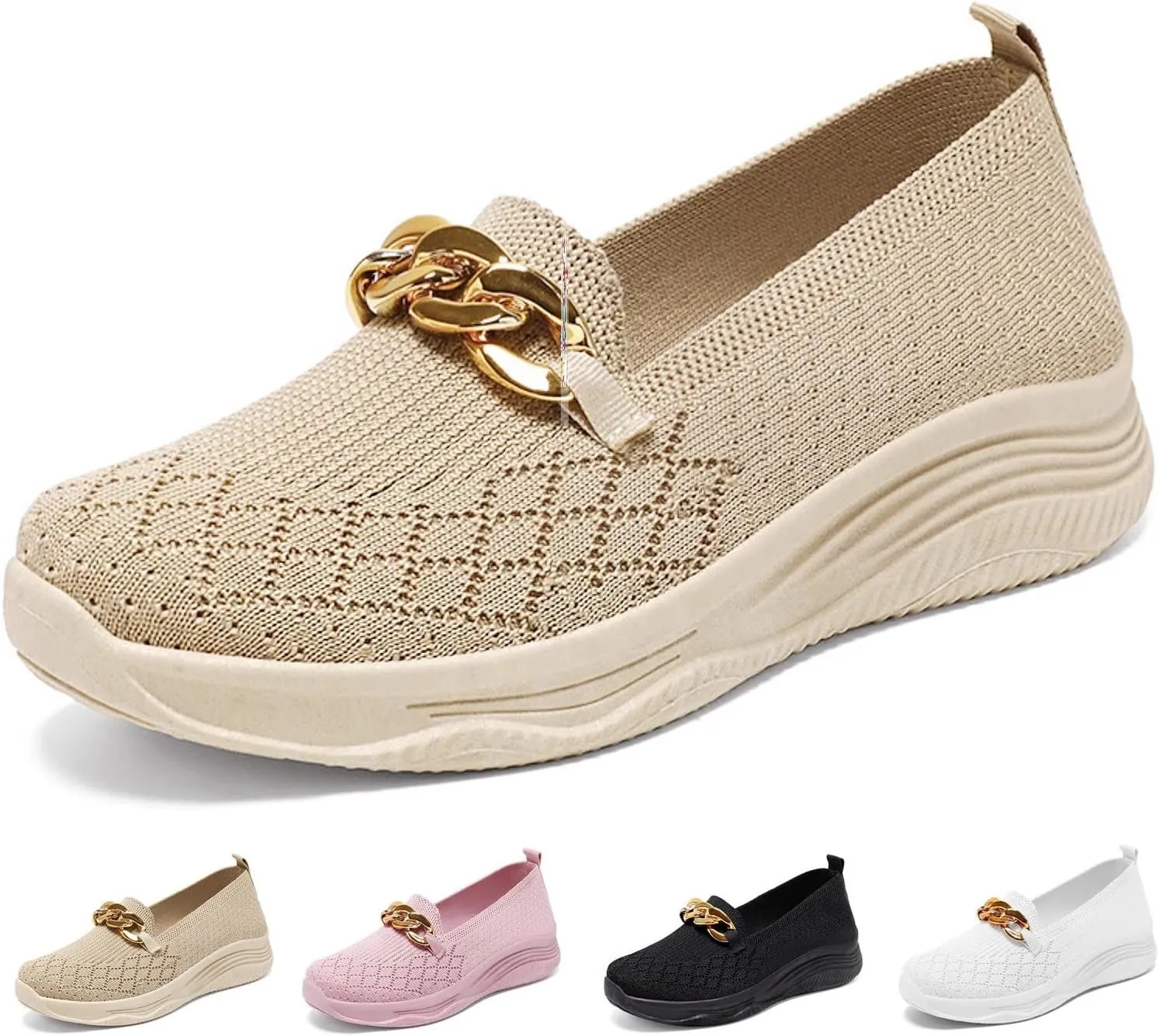 2024 New Orthopedic Women’s Breathable Slip on Arch Support Non-Slip Shoes, Orthopedic Shoes for Women