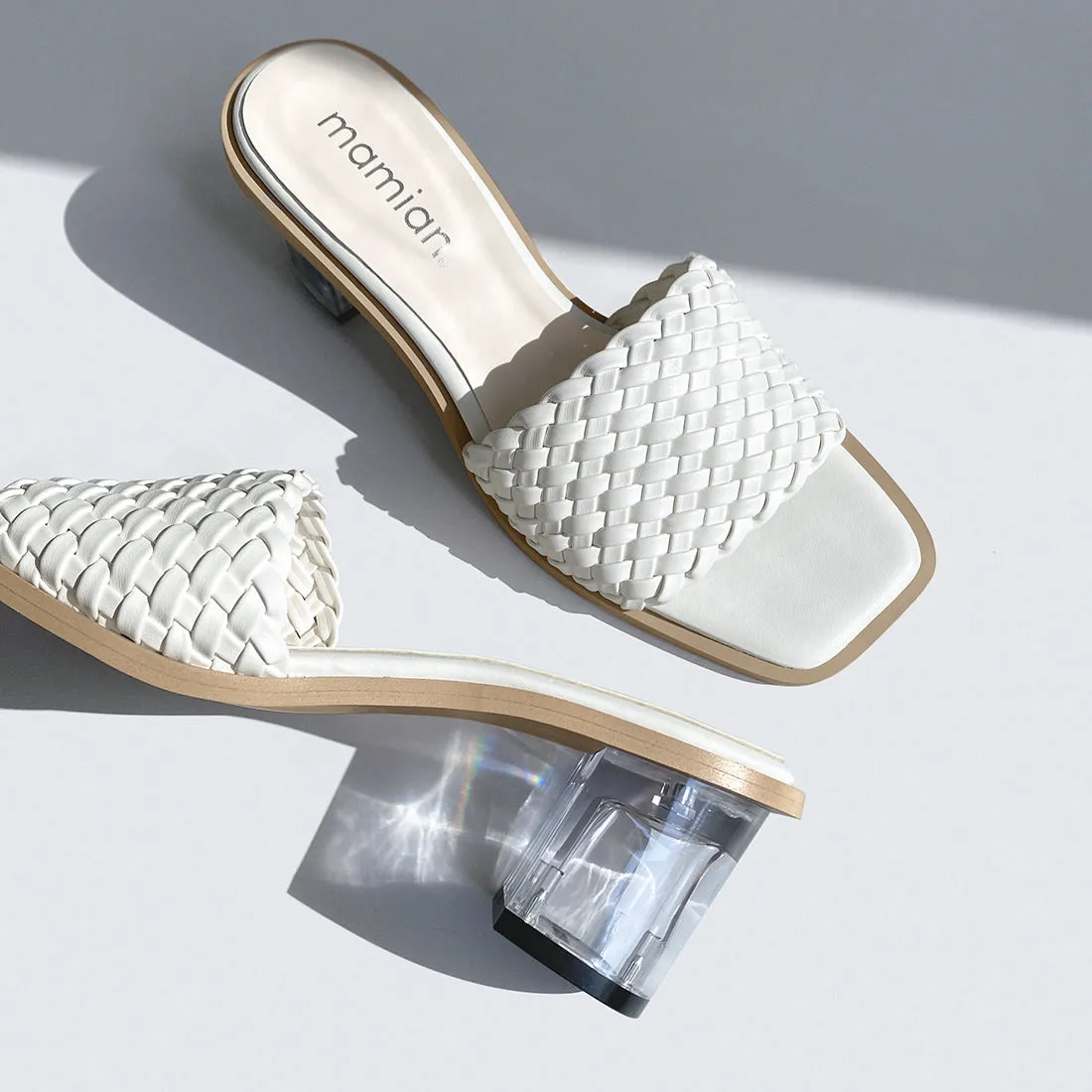 40% OFF: 2022SS: Wide Band Clear Heel Mule (m50002) Black