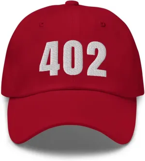 402 Hat Omaha NE Hat Mobile Telephone Area Code 402 Dad Cap Embroidered Dad Hat Baseball Cap