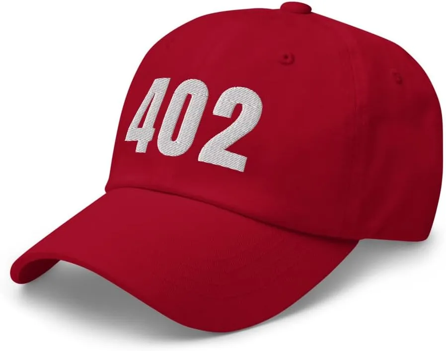 402 Hat Omaha NE Hat Mobile Telephone Area Code 402 Dad Cap Embroidered Dad Hat Baseball Cap