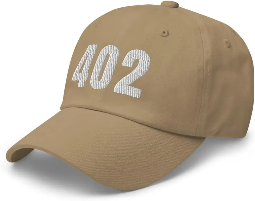 402 Hat Omaha NE Hat Mobile Telephone Area Code 402 Dad Cap Embroidered Dad Hat Baseball Cap