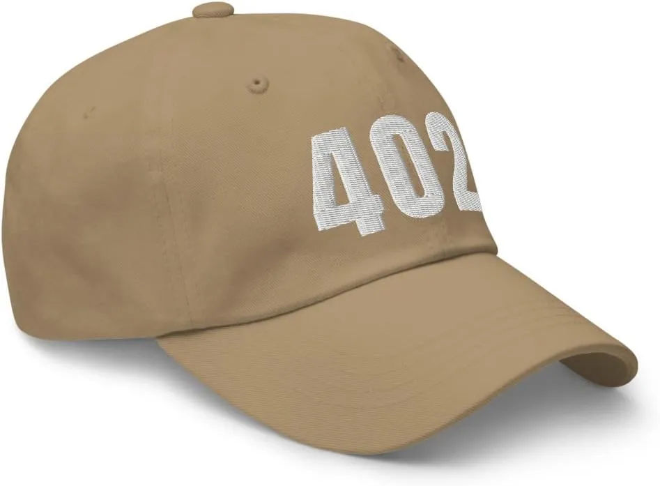 402 Hat Omaha NE Hat Mobile Telephone Area Code 402 Dad Cap Embroidered Dad Hat Baseball Cap