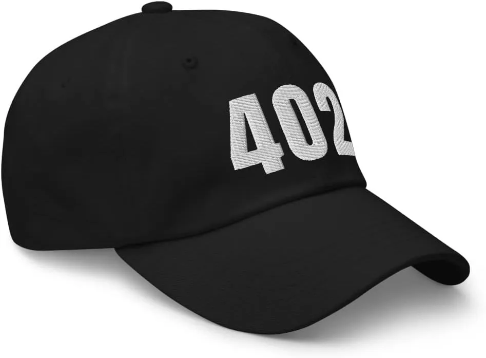 402 Hat Omaha NE Hat Mobile Telephone Area Code 402 Dad Cap Embroidered Dad Hat Baseball Cap