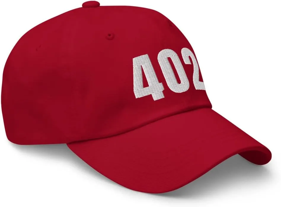 402 Hat Omaha NE Hat Mobile Telephone Area Code 402 Dad Cap Embroidered Dad Hat Baseball Cap
