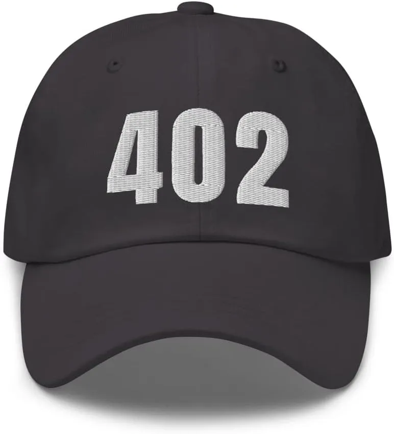 402 Hat Omaha NE Hat Mobile Telephone Area Code 402 Dad Cap Embroidered Dad Hat Baseball Cap