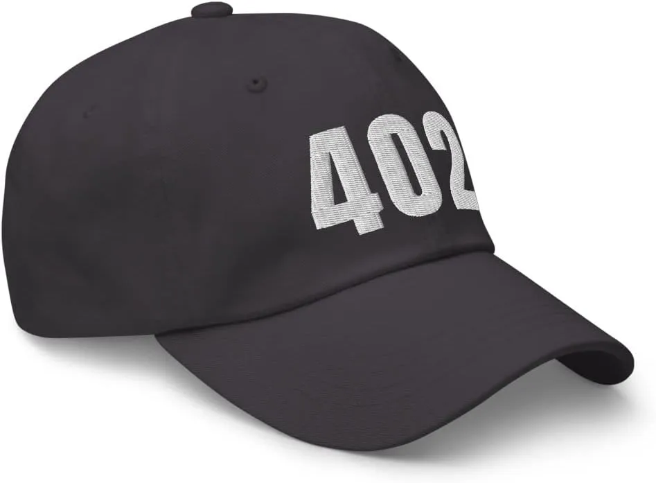 402 Hat Omaha NE Hat Mobile Telephone Area Code 402 Dad Cap Embroidered Dad Hat Baseball Cap