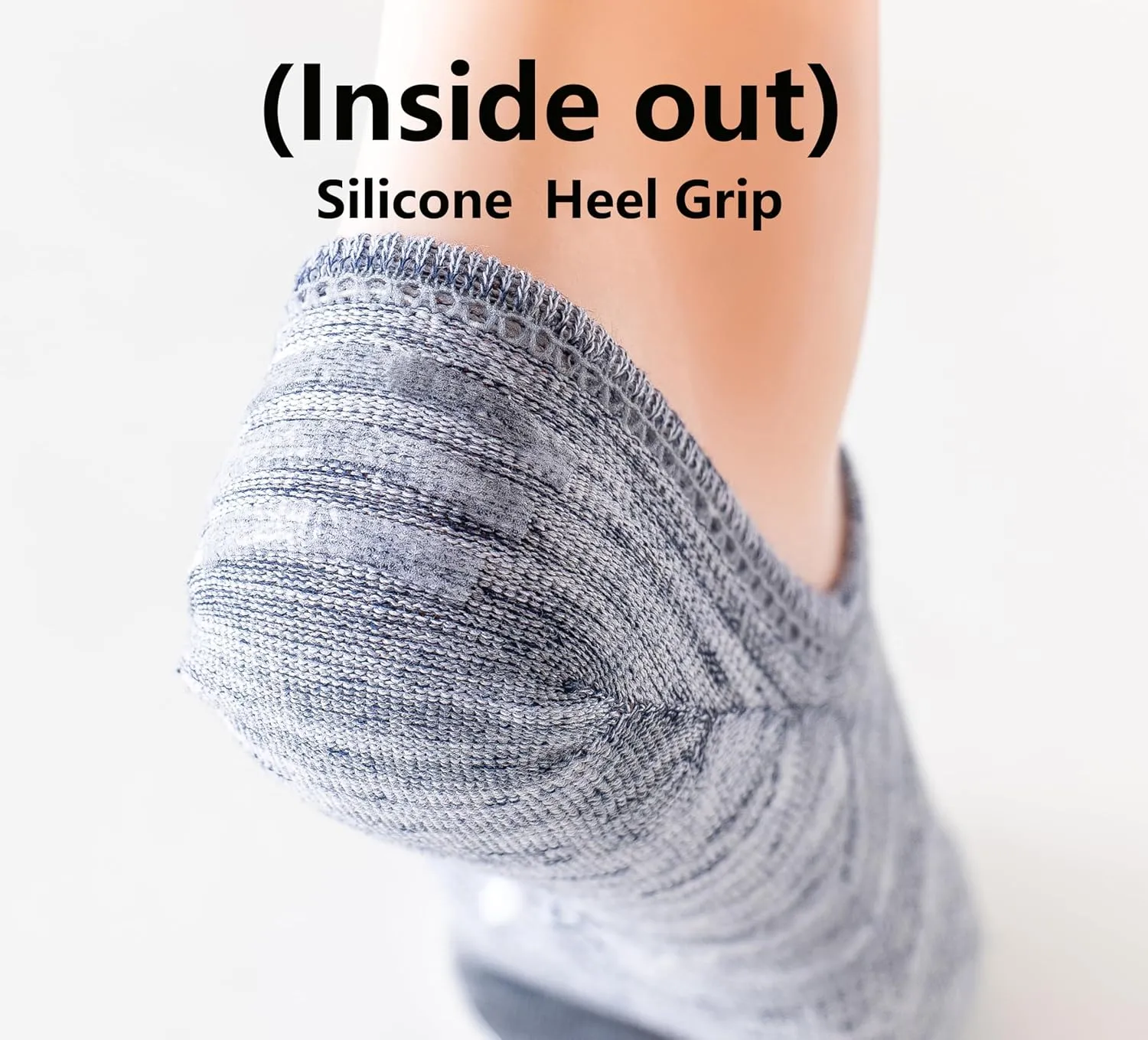8 Pairs Mens No Show Socks Invisible Low Cut Ankle Short Loafer Boat Socks Nonslip Cotton Socks