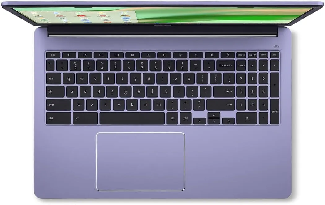 acer Chromebook Flagship Laptop Computer Light, 15.6" FHD Display, DualCore Intel Celeron N4500, 4GB RAM, 128GB Storage (64GB eMMC 64GB Card), Wi-Fi 6, 10  Hrs, Chrome OS  HubxcelAccessory Purple