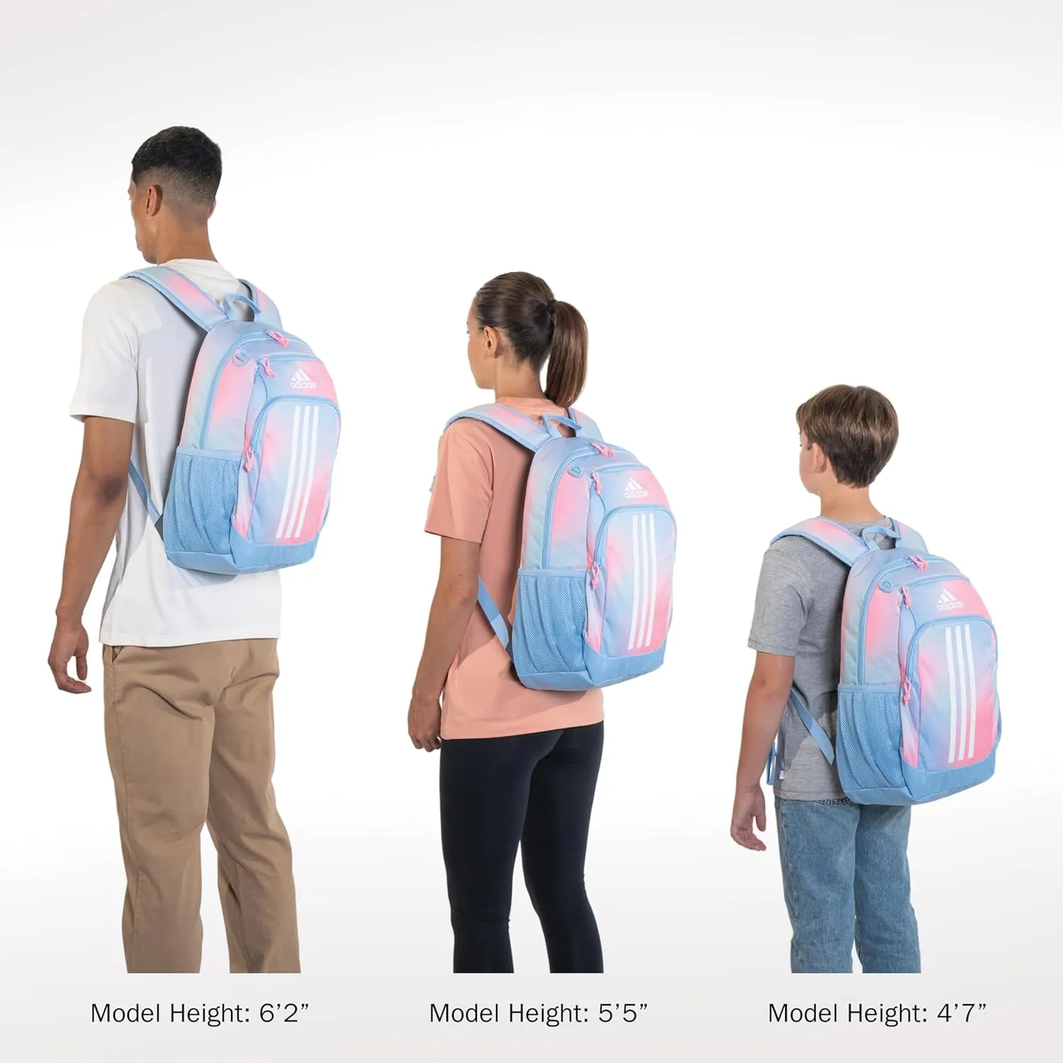adidas Creator Comfortable and Durable Small Athletic Bag or Laptop Backpack for Women and Men, Speckle Black/Bliss Pink/Black, One Size
