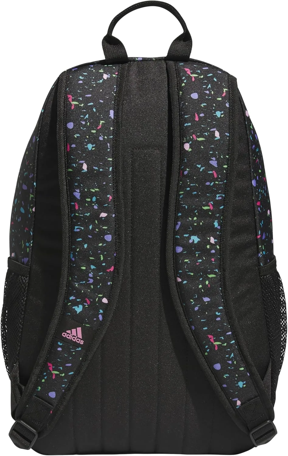 adidas Creator Comfortable and Durable Small Athletic Bag or Laptop Backpack for Women and Men, Speckle Black/Bliss Pink/Black, One Size