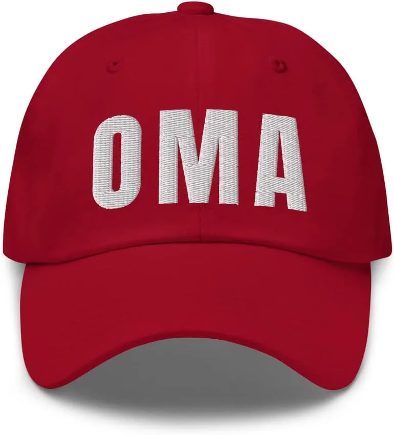 Airport Code OMA Hat Omaha Nebraska NE Dad Cap Embroidered Dad Hat Baseball Cap with Adjustable Buckle Strap