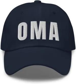 Airport Code OMA Hat Omaha Nebraska NE Dad Cap Embroidered Dad Hat Baseball Cap with Adjustable Buckle Strap