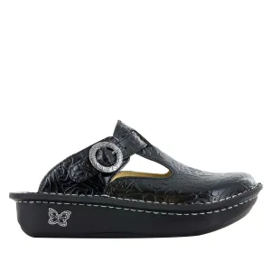 Alegria Women's Classic Black Embossed Rose
