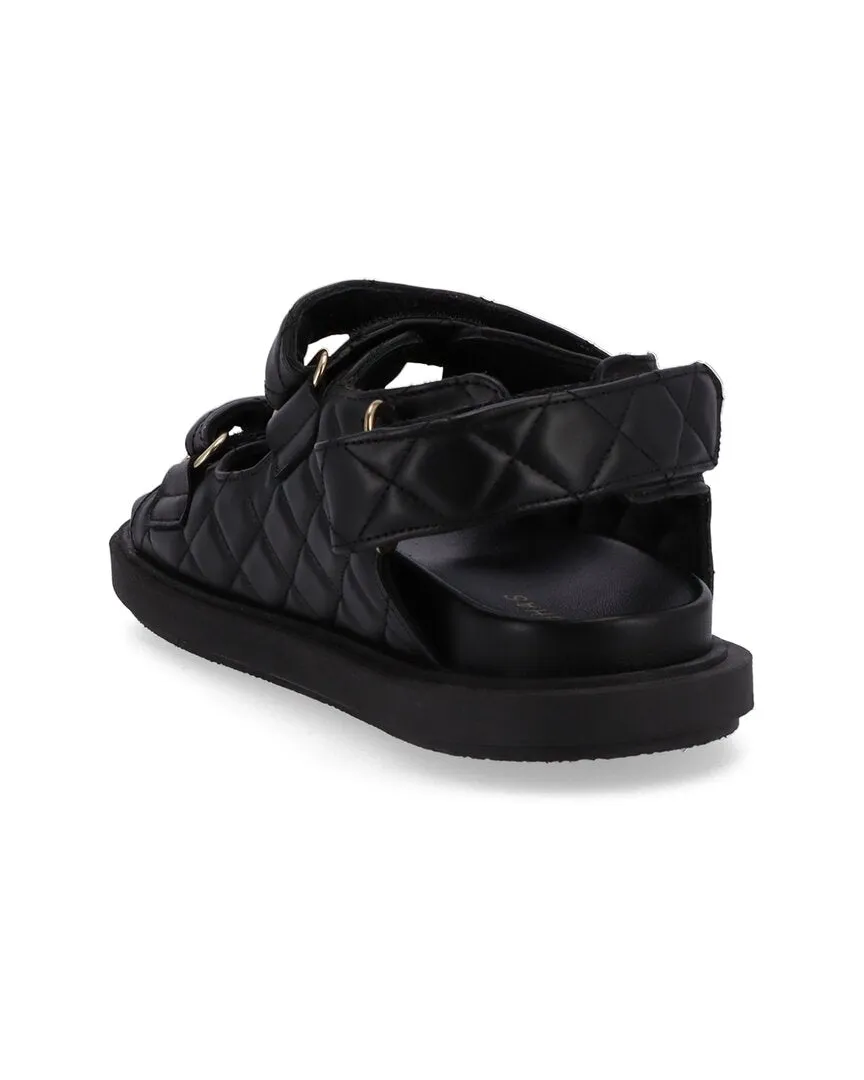ALOHAS Hook-Loop Leather Sandal