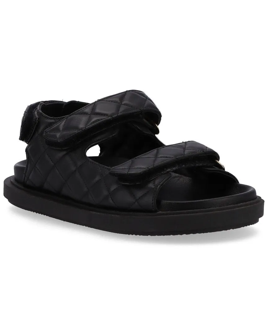 ALOHAS Hook-Loop Leather Sandal