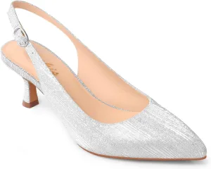 Ankis Slingback Heels for Women Closed Toe Women's Pumps Kitten Heel Wedding Party Casual Dress Shoes