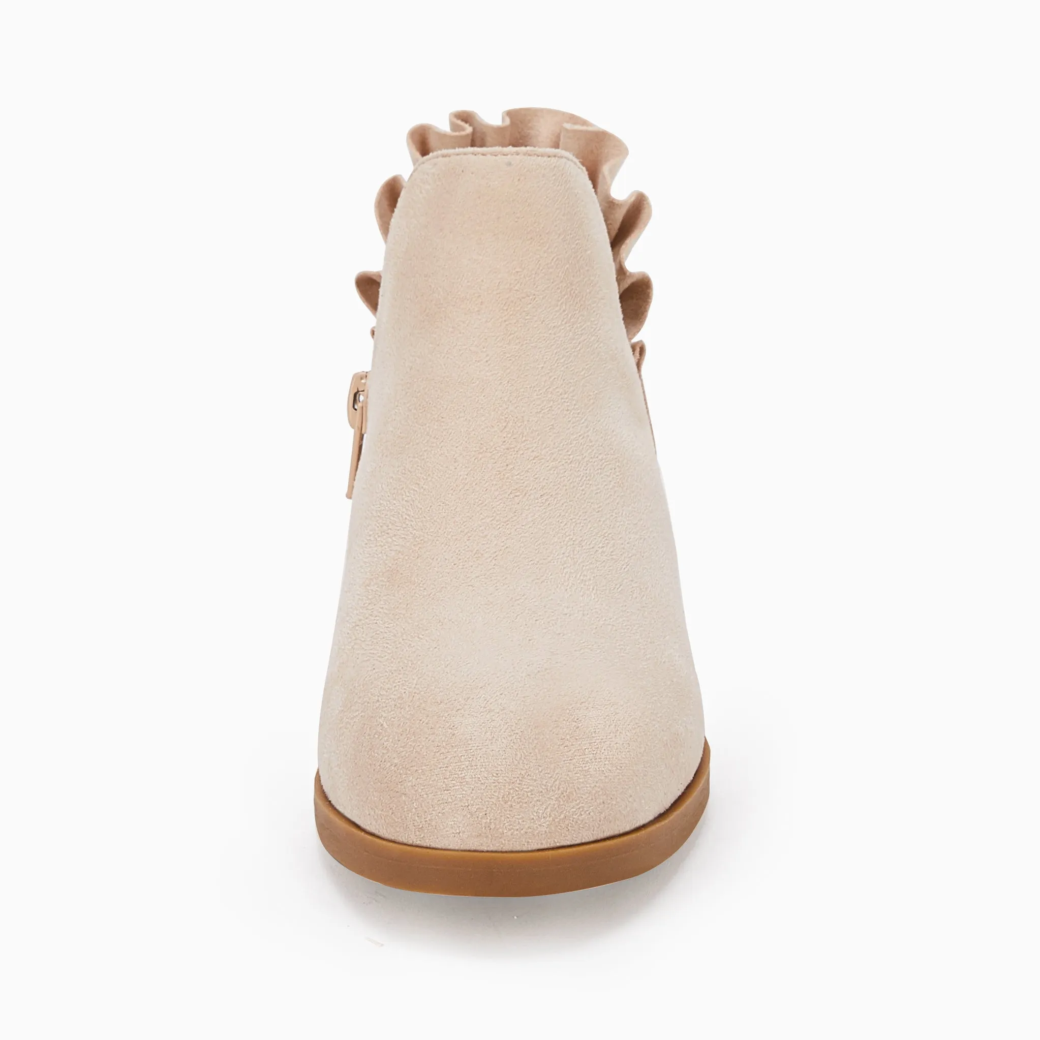 Ankle Heel Kids Girls Final hours Boots Comprehensive product line Block Cutout Booties Short Chunky Ruffle
