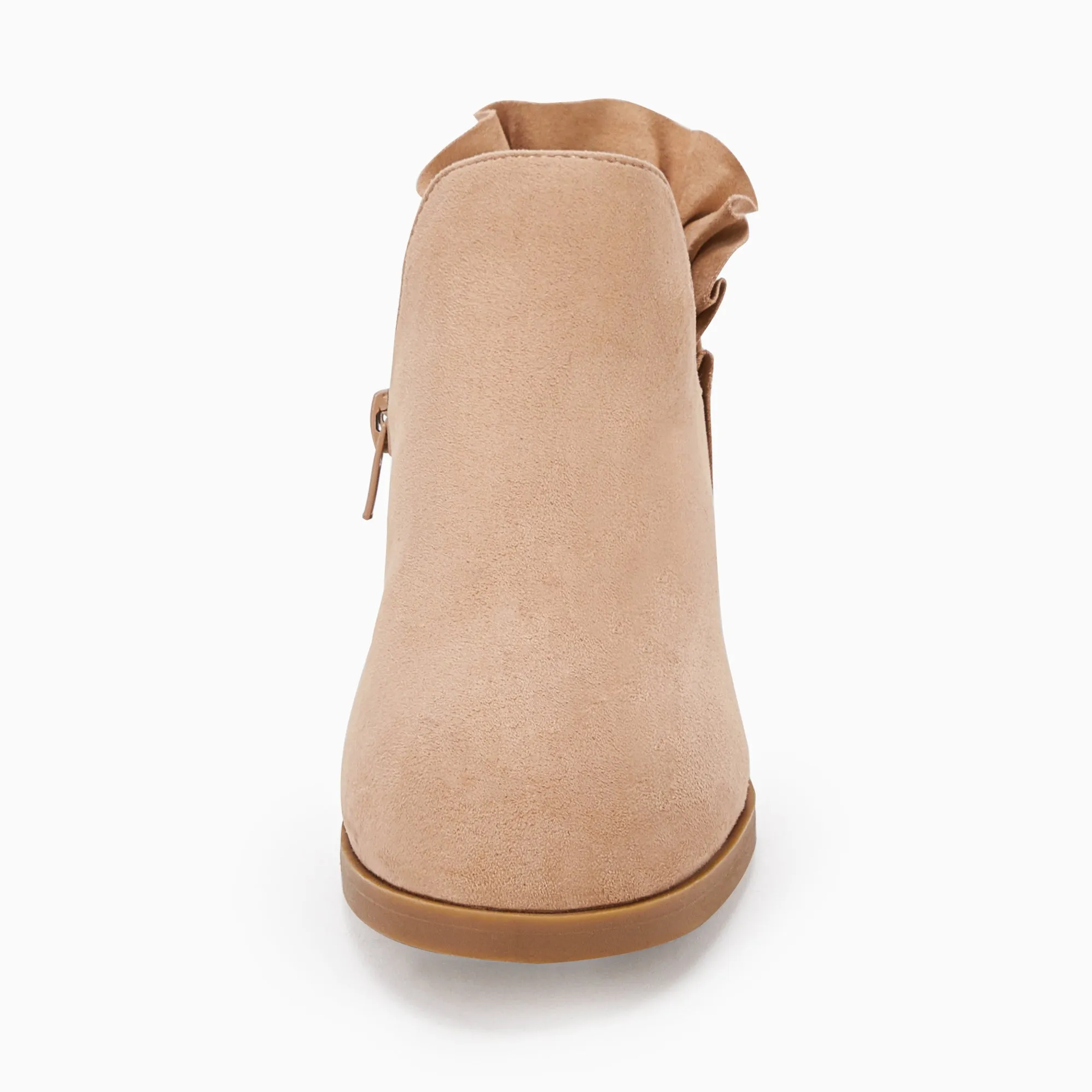 Ankle Heel Kids Girls Final hours Boots Comprehensive product line Block Cutout Booties Short Chunky Ruffle