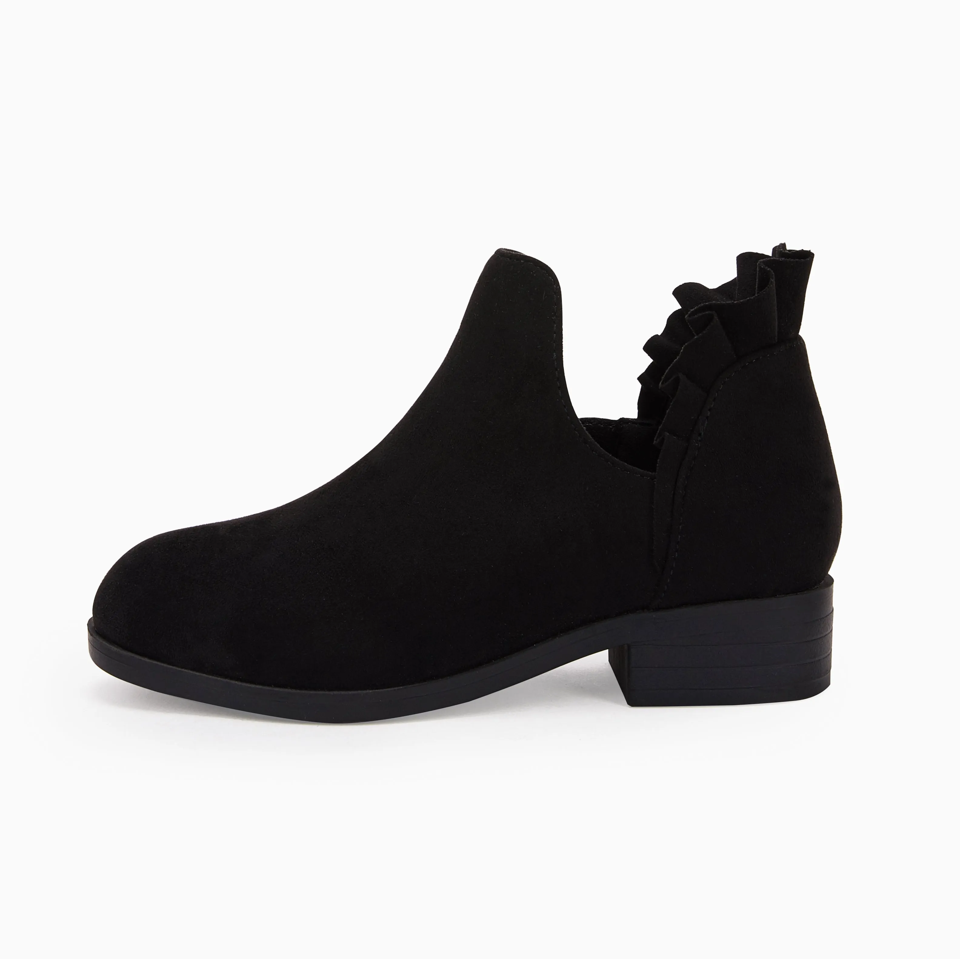 Ankle Heel Kids Girls Final hours Boots Comprehensive product line Block Cutout Booties Short Chunky Ruffle