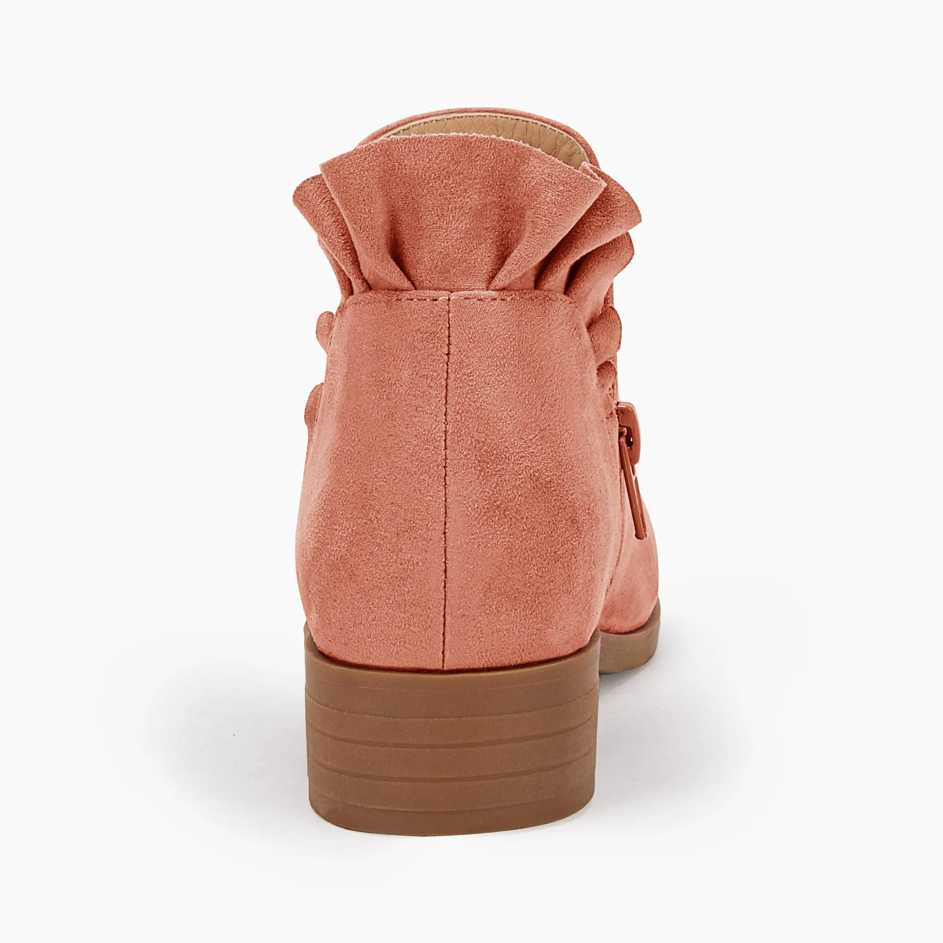 Ankle Heel Kids Girls Final hours Boots Comprehensive product line Block Cutout Booties Short Chunky Ruffle