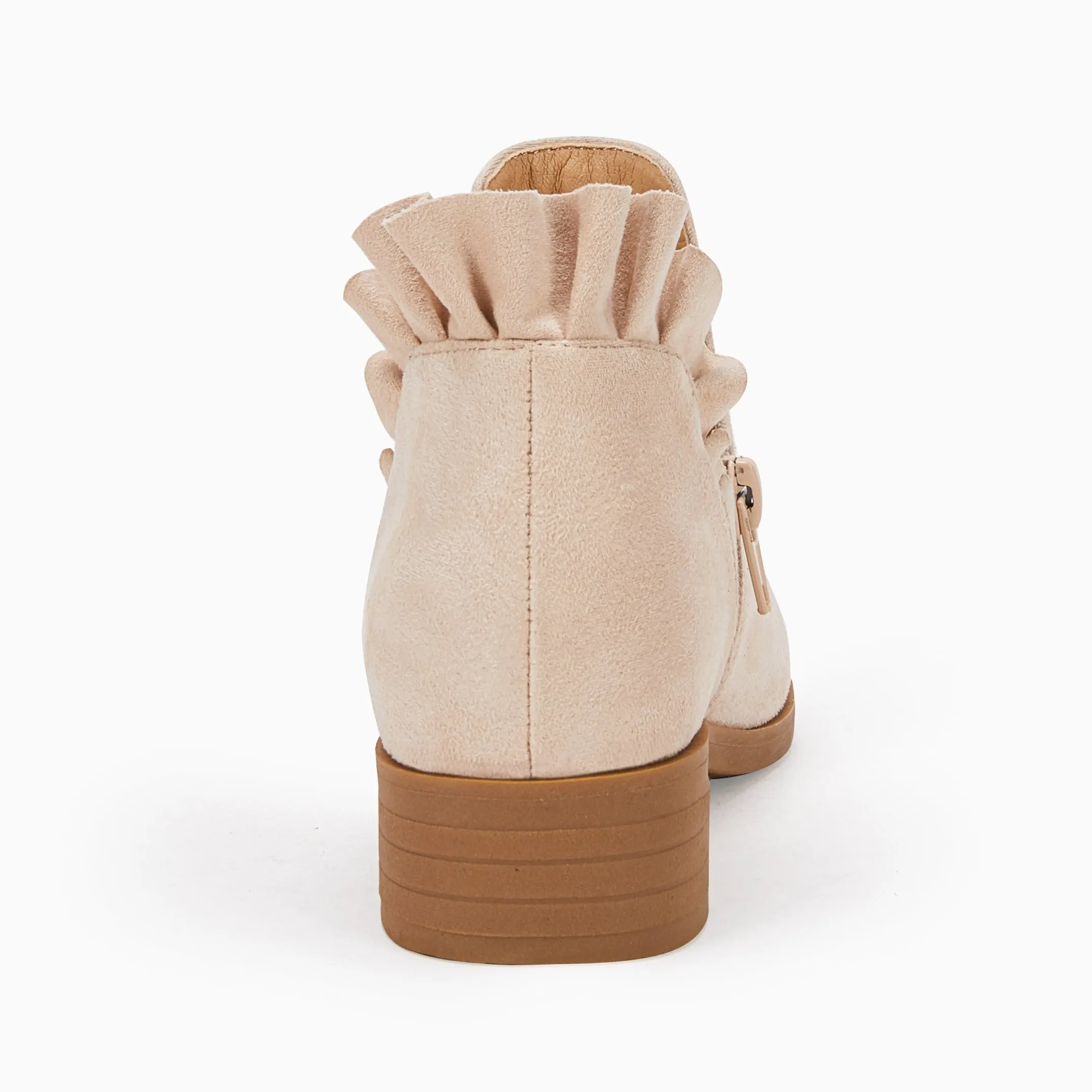Ankle Heel Kids Girls Final hours Boots Comprehensive product line Block Cutout Booties Short Chunky Ruffle