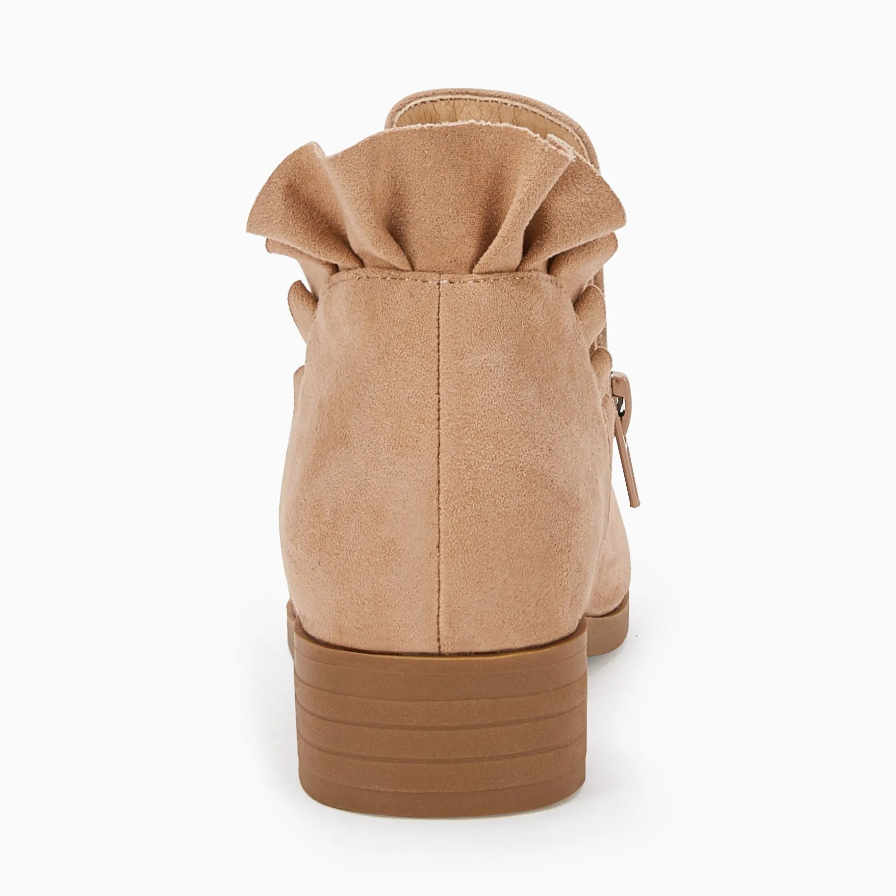 Ankle Heel Kids Girls Final hours Boots Comprehensive product line Block Cutout Booties Short Chunky Ruffle