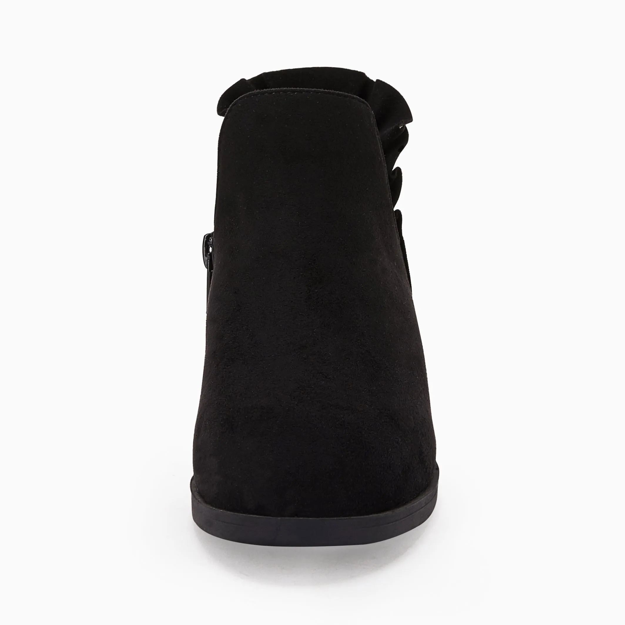 Ankle Heel Kids Girls Final hours Boots Comprehensive product line Block Cutout Booties Short Chunky Ruffle