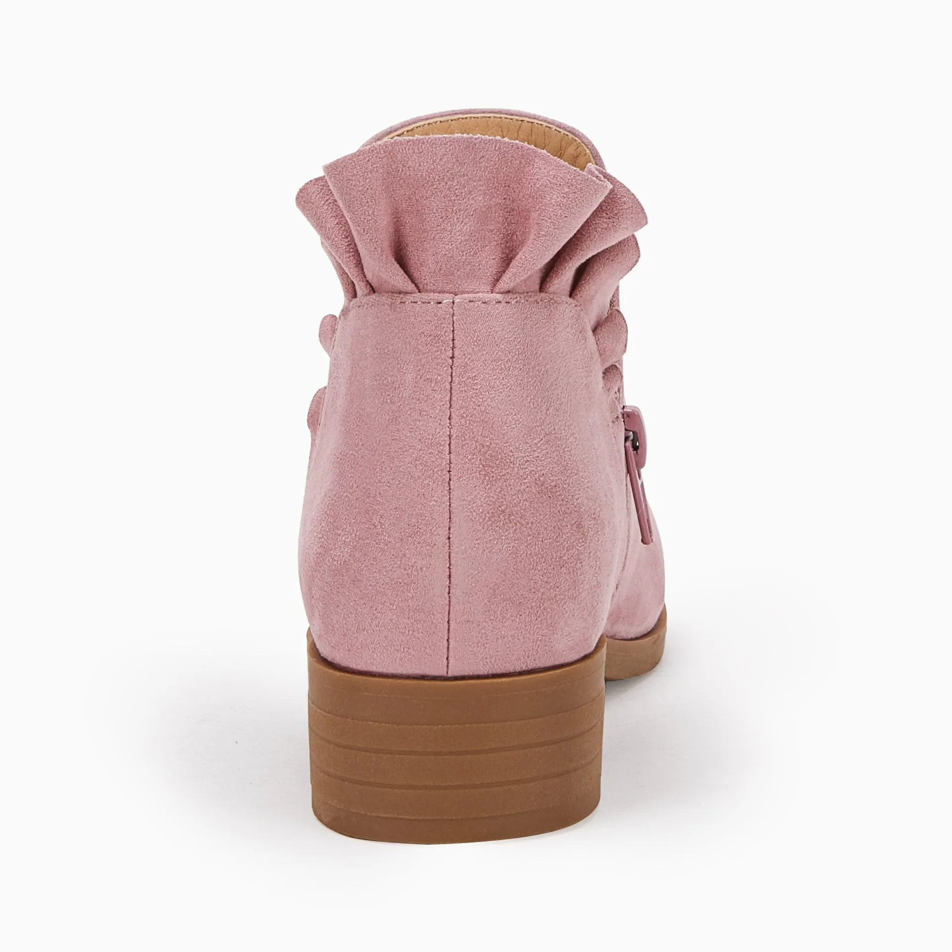 Ankle Heel Kids Girls Final hours Boots Comprehensive product line Block Cutout Booties Short Chunky Ruffle