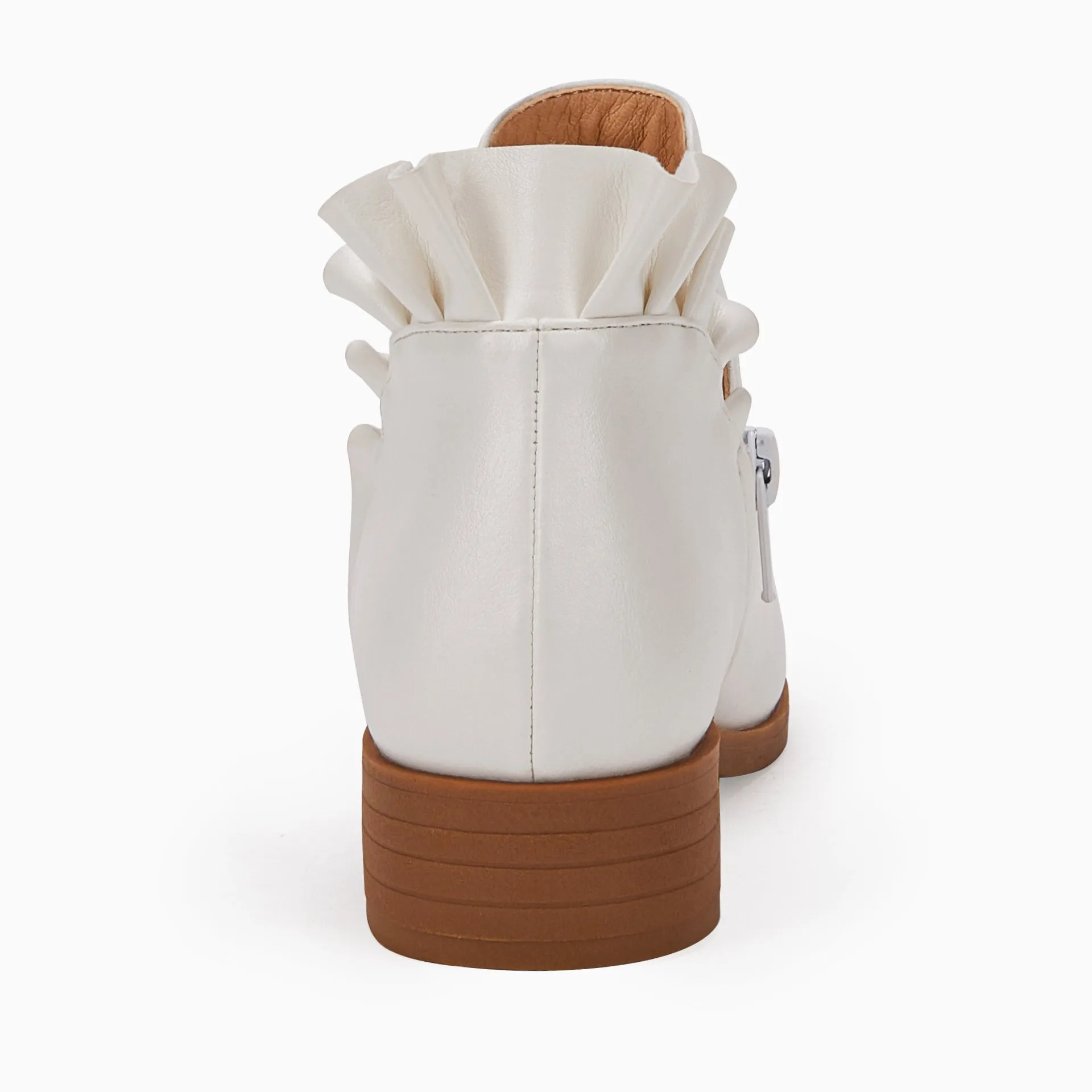 Ankle Heel Kids Girls Final hours Boots Comprehensive product line Block Cutout Booties Short Chunky Ruffle