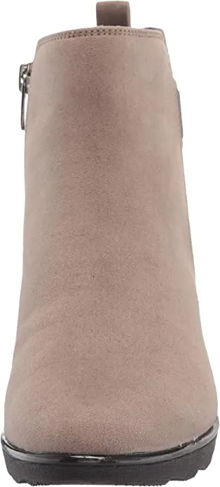 Anne Klein womens Wedge Ankle Fashion Boot, Taupe Multi, 5 US