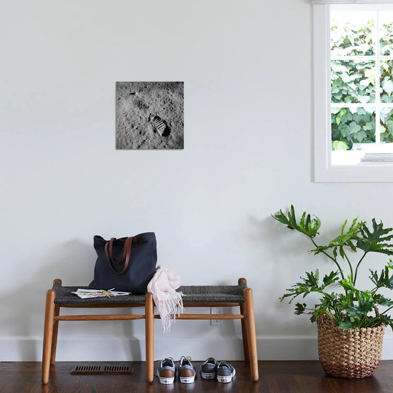 ART.COM Wall Photo Apollo 11 Boot Print on the Moon. July 20, 1969, 16" x 16"