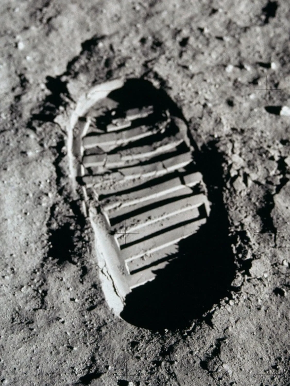 ART.COM Wall Photo Apollo 11 Boot Print on the Moon. July 20, 1969, 18" x 24"