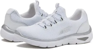 Avia Junction Women’s Slip On Sneakers - Comfortable, Breathable No Laces Shoes for Women with Memory Foam