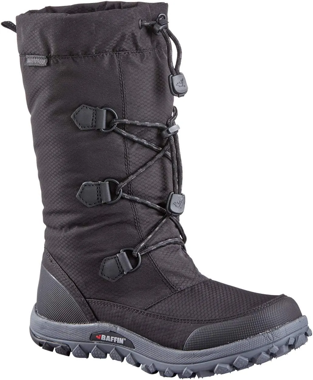 Baffin Light Women's Boots, Calf Height, Available in Black, Red, for Snow-covered Frozen terrains, Lightweight & Vegan