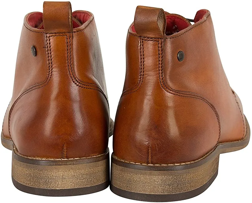Base London Devon Washed Tan Finish Lace Up Boot