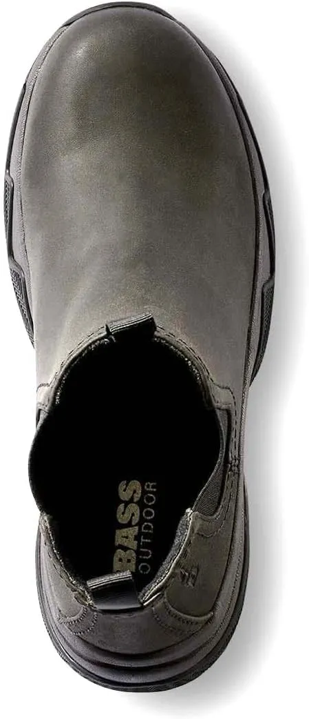 BASS OUTDOOR Women's Leather Slip on Cushioned Insole Water Resistant Boot Hiking