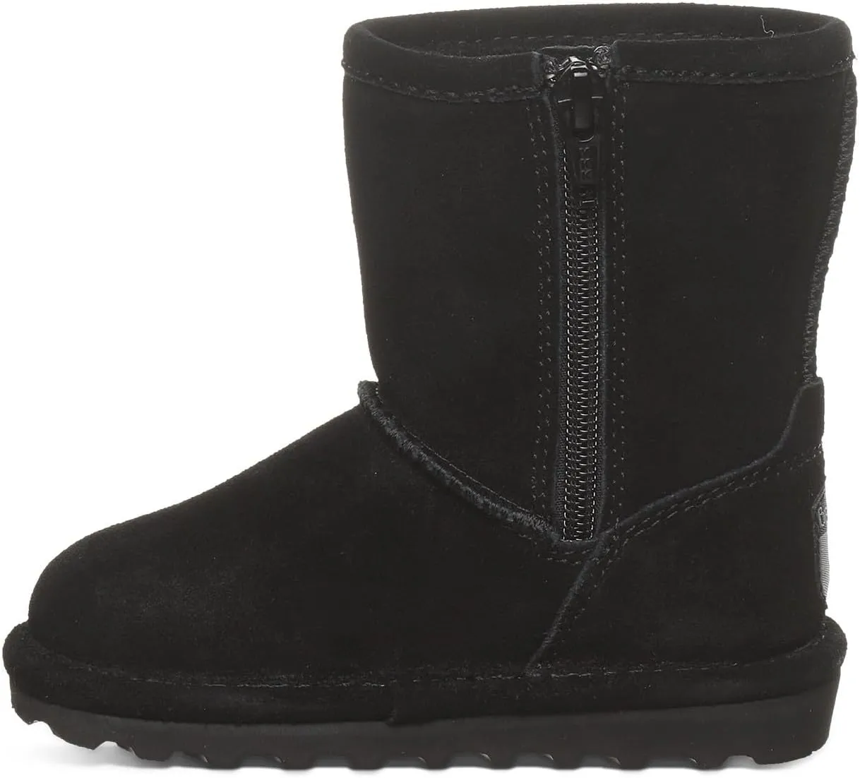 BEARPAW Elle Toddler Multiple Colors | Toddler's Boot Classic Suede with Zipper | Kid's Slip On Boot | Comfortable Winter Boot
