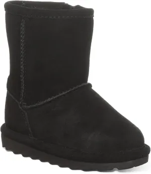 BEARPAW Elle Toddler Multiple Colors | Toddler's Boot Classic Suede with Zipper | Kid's Slip On Boot | Comfortable Winter Boot