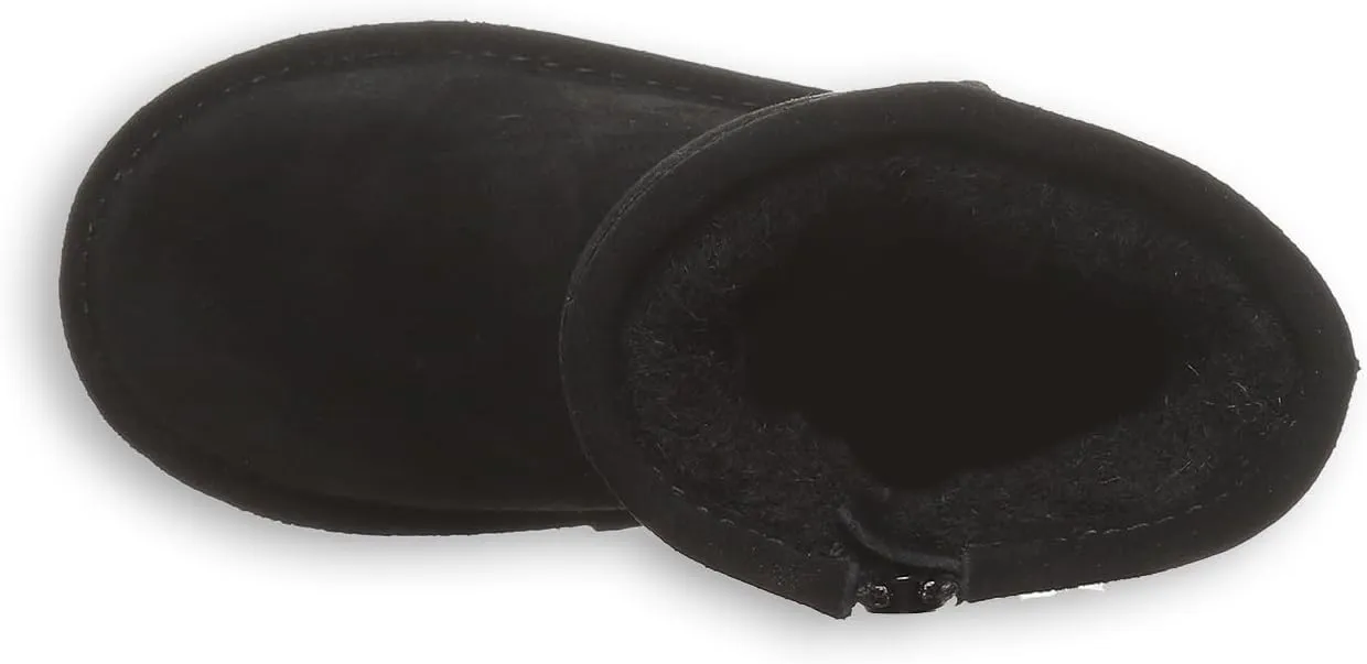 BEARPAW Elle Toddler Multiple Colors | Toddler's Boot Classic Suede with Zipper | Kid's Slip On Boot | Comfortable Winter Boot