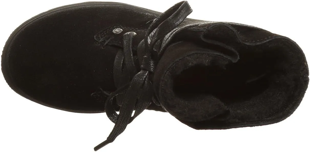 BEARPAW Krista Youth Boot - Classic Suede Slip On Winter Boot in Multiple Colors