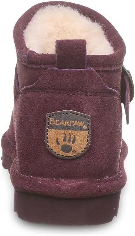 BEARPAW Women's Petite Boot Multiple Colors | Women's Ankle Boot | Women's Slip On Boot | Comfortable Winter Boot
