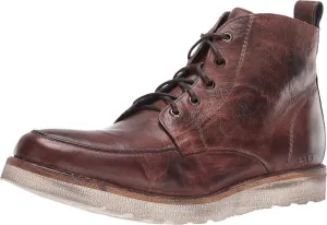 Bed|Stu Lincoln Mens Leather Boots, Teak Rustic, 8.5