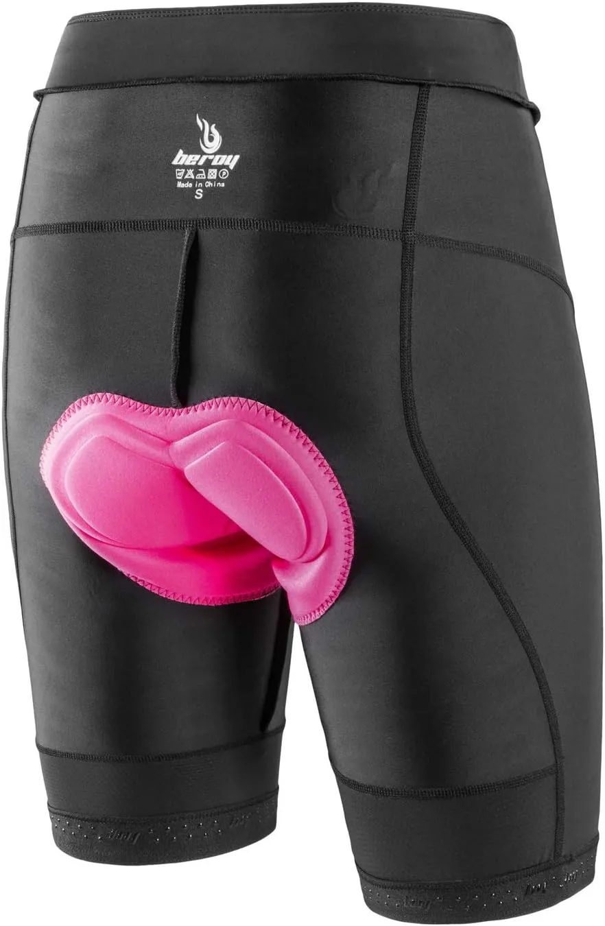 beroy Women Breathable Bike Shorts, Cycling Shorts with 3D Gel Pad