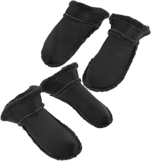 BESTYASH Velvet Lined Shoe Covers Fur Fuzzy Non-slip Insoles Cushioned Inserts Shoe Insoles Thick Fleece Shoes