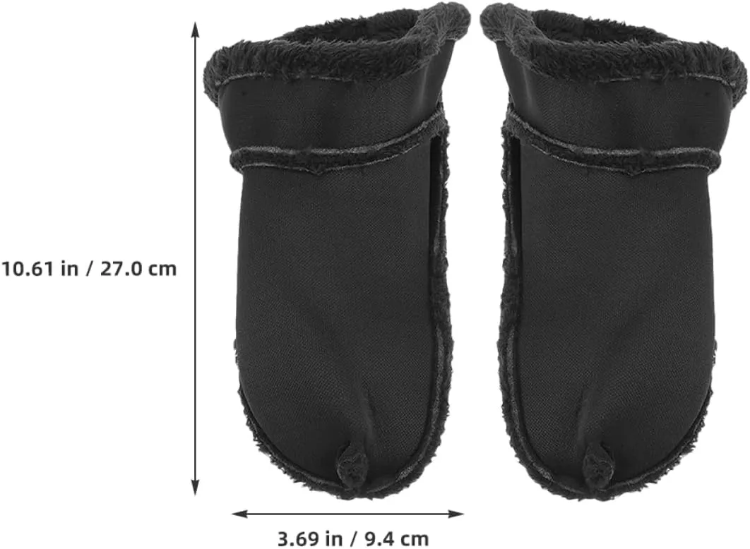 BESTYASH Velvet Lined Shoe Covers Fur Fuzzy Non-slip Insoles Cushioned Inserts Shoe Insoles Thick Fleece Shoes