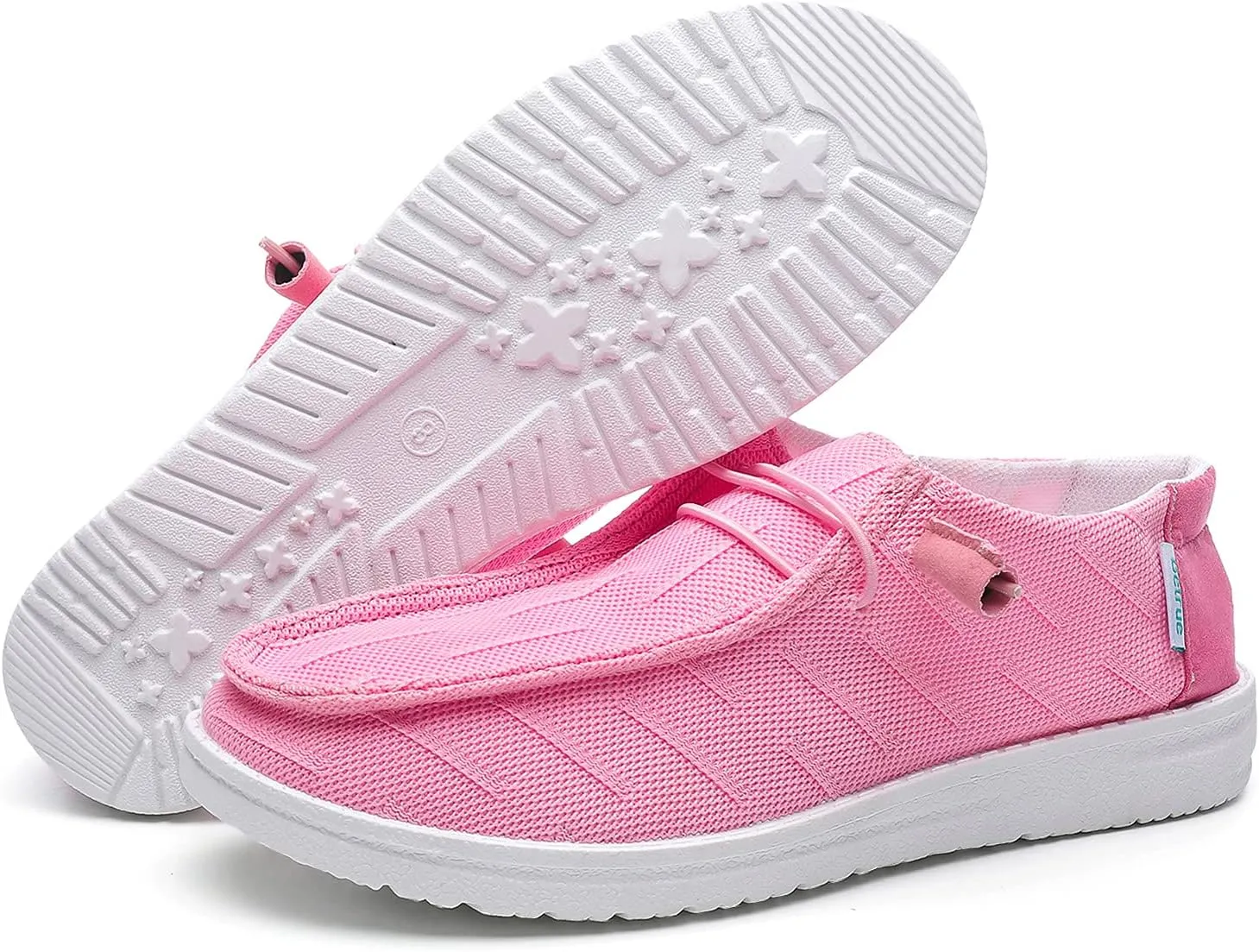 Betrue Women's Lightweight Boat Shoes, Casual Loafers, Slip On Deck Shoes, Breathable Canvas Sneakers