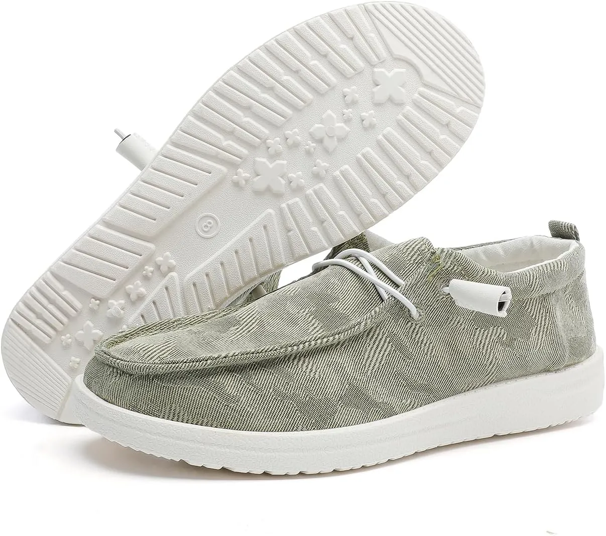 Betrue Women's Lightweight Boat Shoes, Casual Loafers, Slip On Deck Shoes, Breathable Canvas Walking Shoes