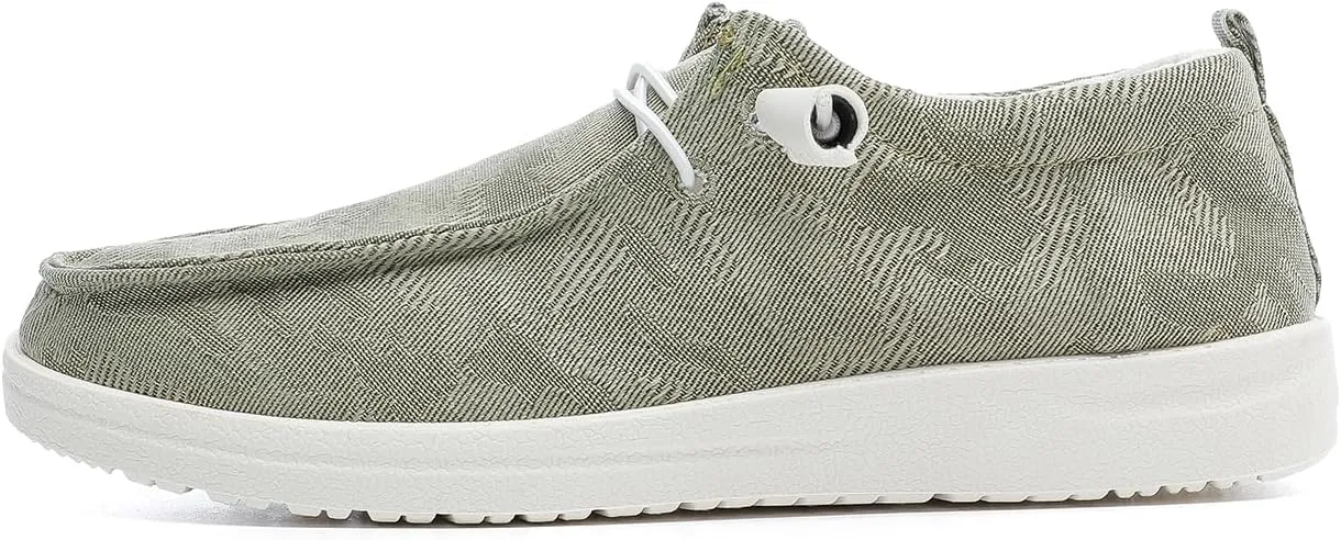 Betrue Women's Lightweight Boat Shoes, Casual Loafers, Slip On Deck Shoes, Breathable Canvas Walking Shoes