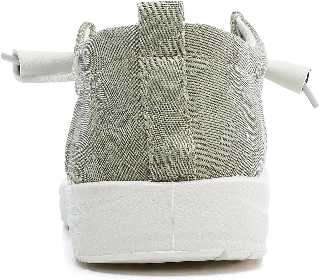 Betrue Women's Lightweight Boat Shoes, Casual Loafers, Slip On Deck Shoes, Breathable Canvas Walking Shoes